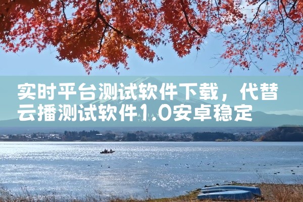 实时平台测试软件下载
