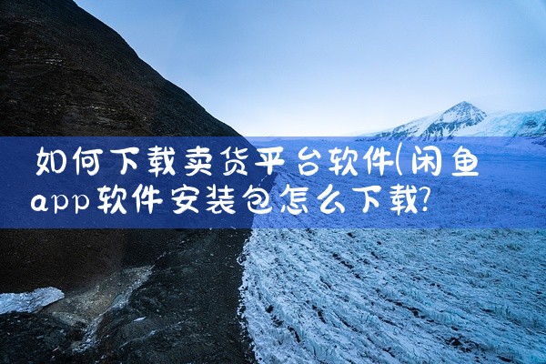 如何下载卖货平台软件